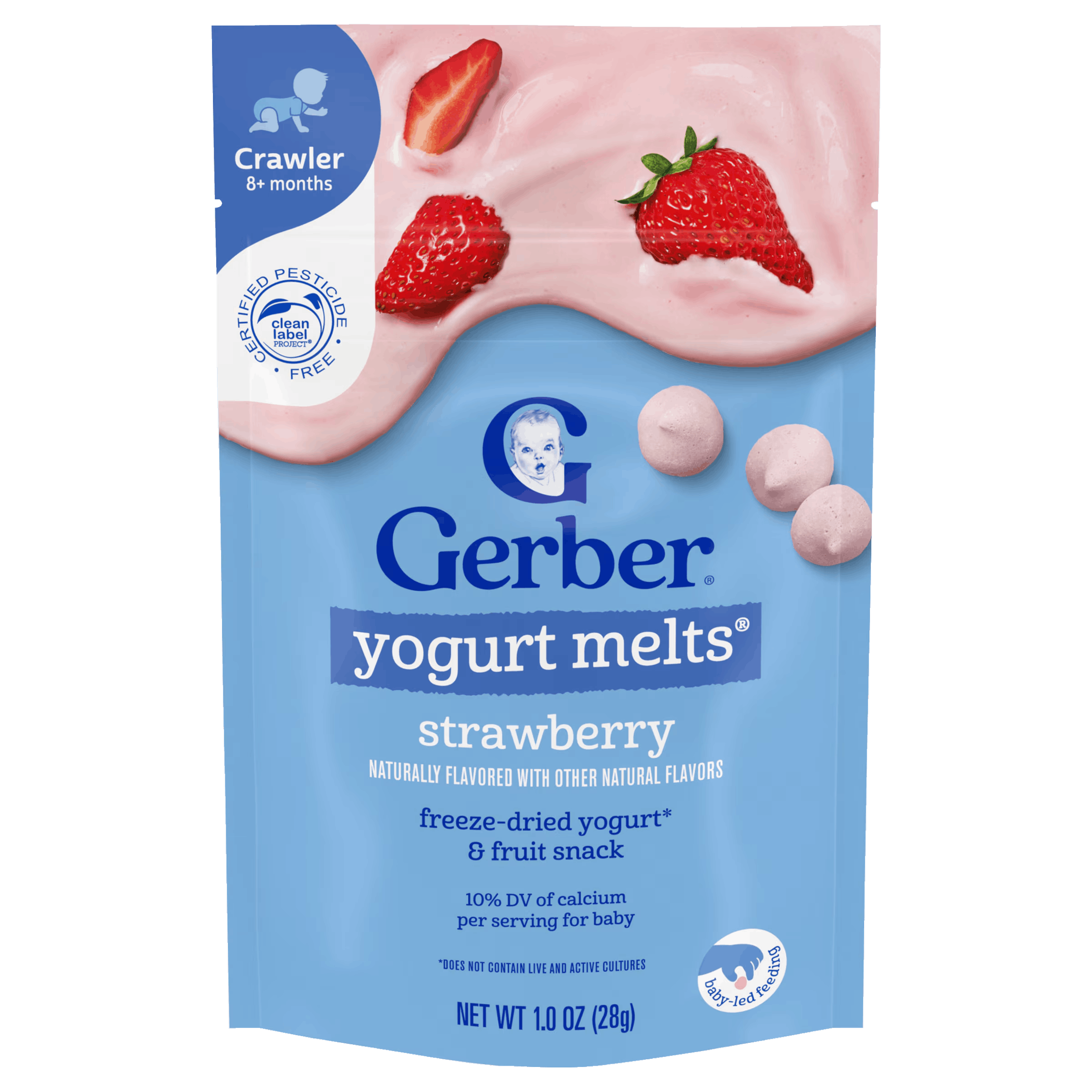 Gerber Yogurt Melts Strawberry 28g (8+ Months)