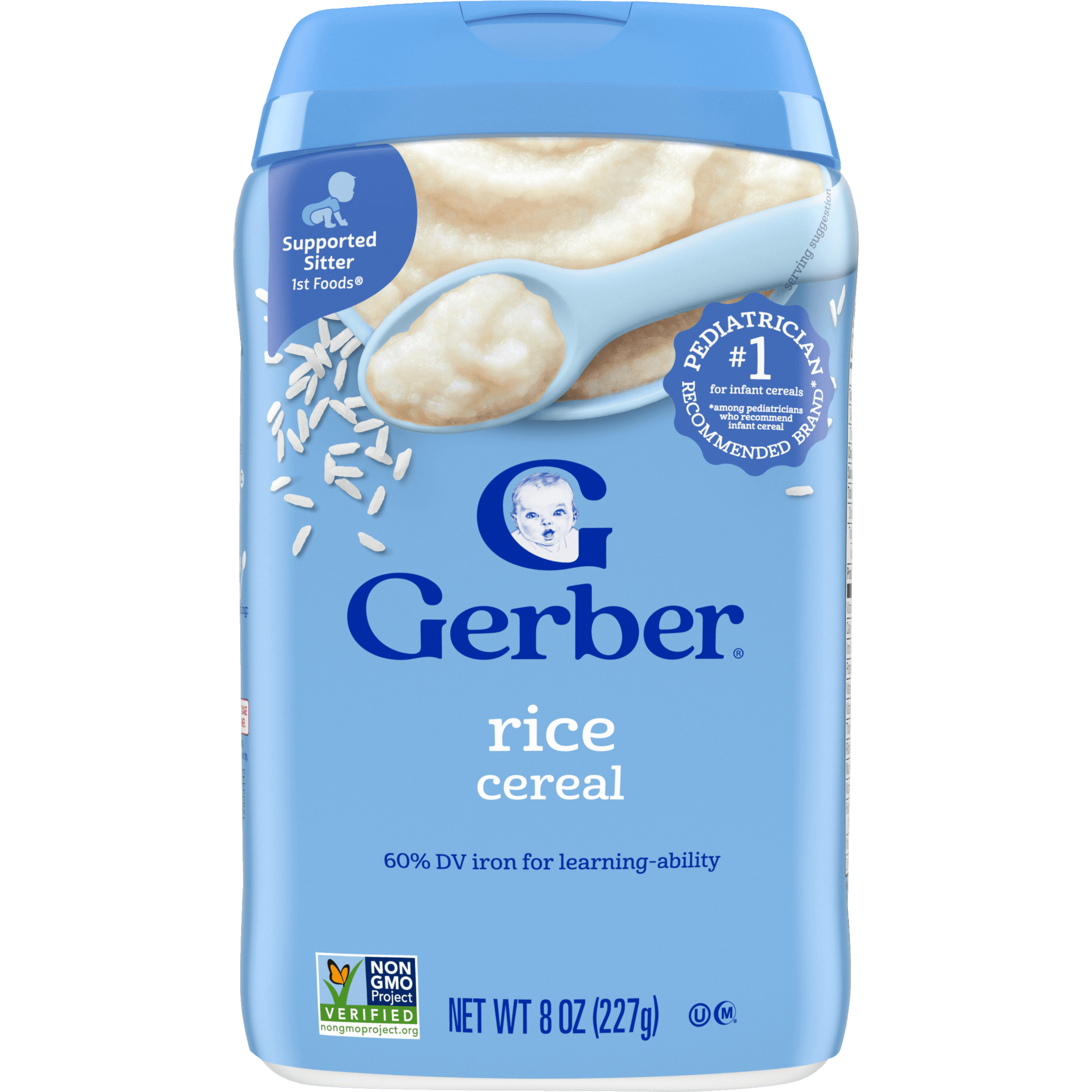 Gerber, Cereal For Baby, 1st Foods, Rice, 8 Oz (227 G)